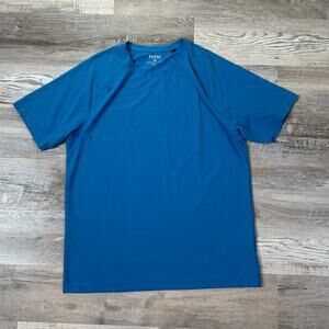 Rhone Commuter Tee Shirt Blue Performance Crewneck Mens Size Large